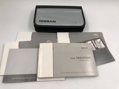 2006 Nissan Maxima Owners Manual Set with Case OEM A03B67006