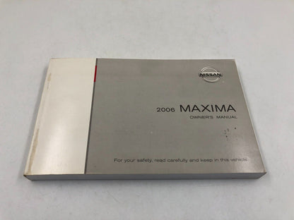 2006 Nissan Maxima Owners Manual Set with Case OEM A03B67006