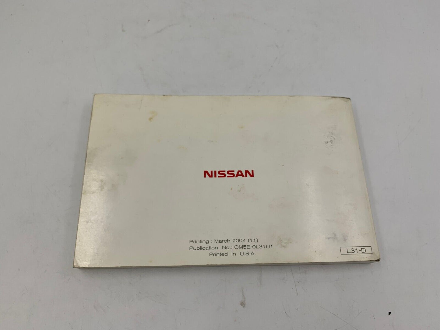 2005 Nissan Altima Owners Manual OEM A04B60003