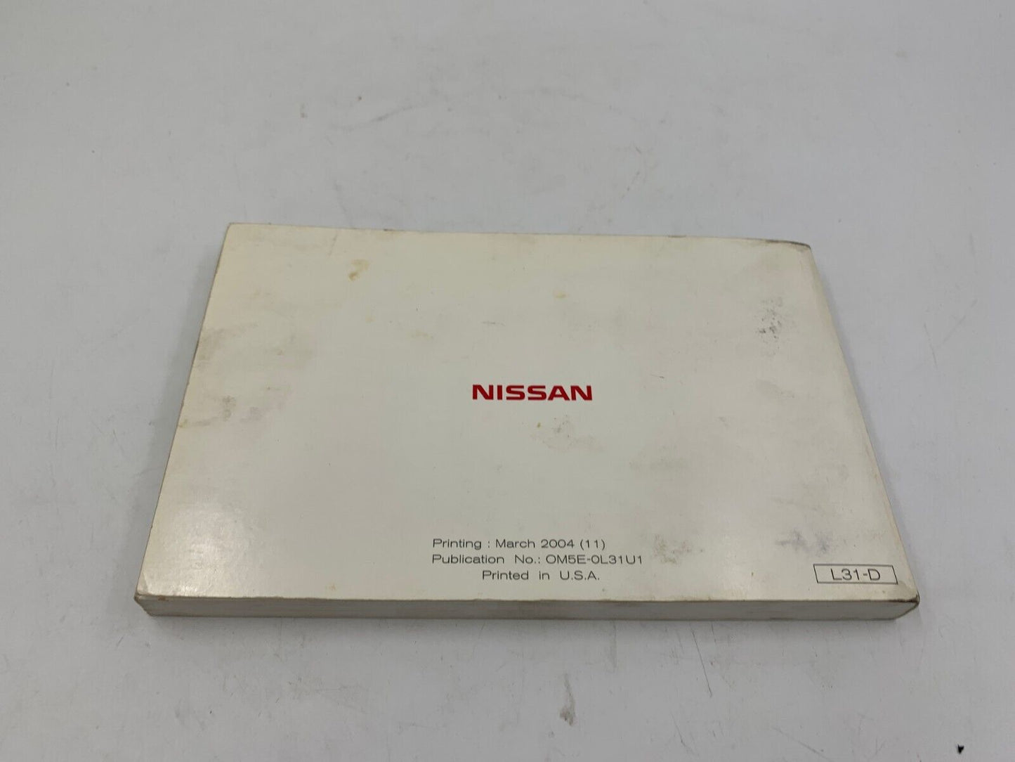 2005 Nissan Altima Owners Manual OEM A04B60003