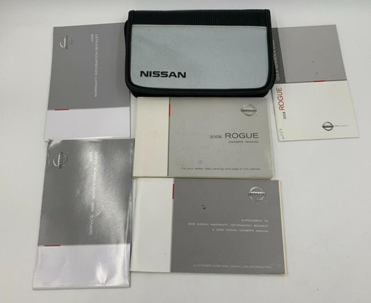 2008 Nissan Rogue Owners Manual Set with Case OEM B04B11039