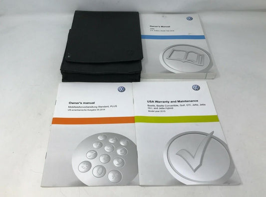 2015 Volkswagen Jetta GLI Owners Manual Set with Case OEM B04B11041