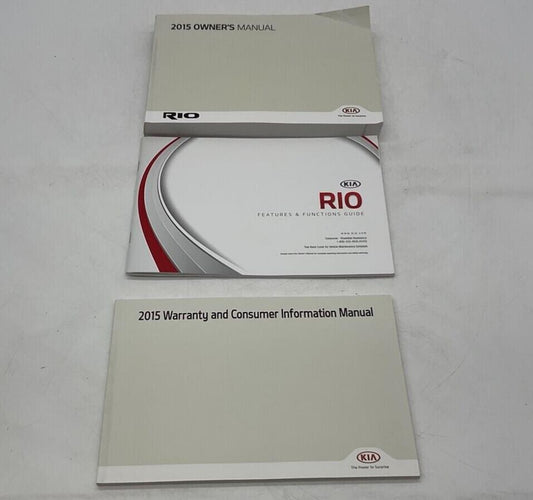 2014 Kia Rio Owners Manual Set OEM C01B06033