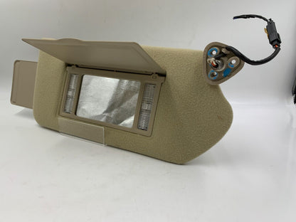 2000-2005 Chevrolet Impala Passenger Sunvisor Beige Illuminated OEM B04B16050