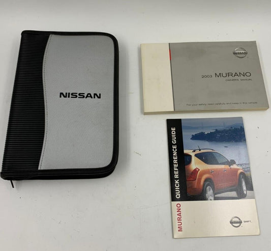 2003 Nissan Murano Owners Manual Set with Case OEM B03B65005