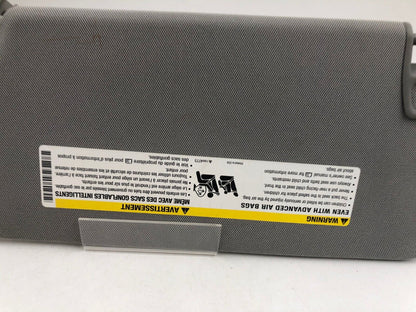 2017-2021 Chevrolet Trax Passenger Sun Visor Sunvisor Gray OEM B04B03053