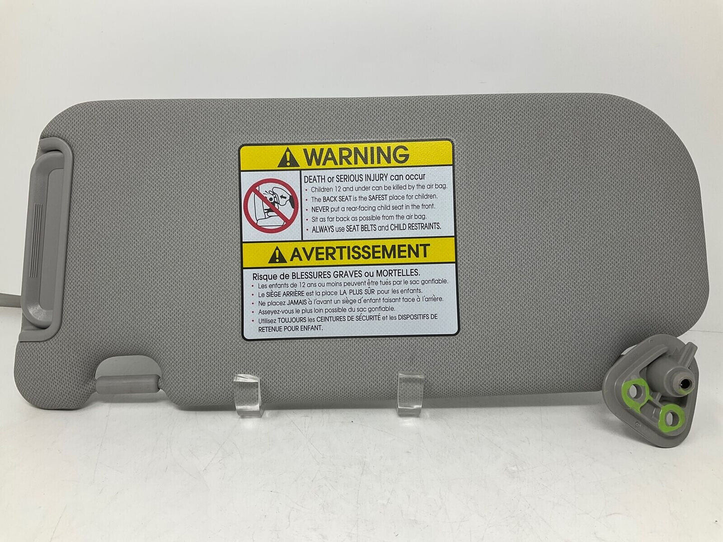 2010-2015 Hyundai Tucson Passenger Sun Visor Sunvisor Gray OEM D03B19007