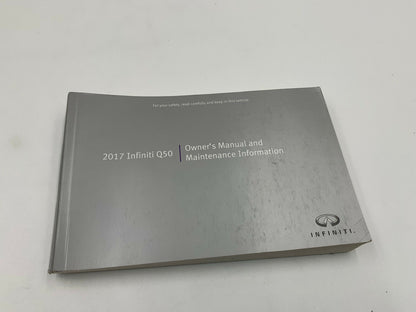 2017 Infiniti Q50 Owners Manual Set with Case OEM C02B55004