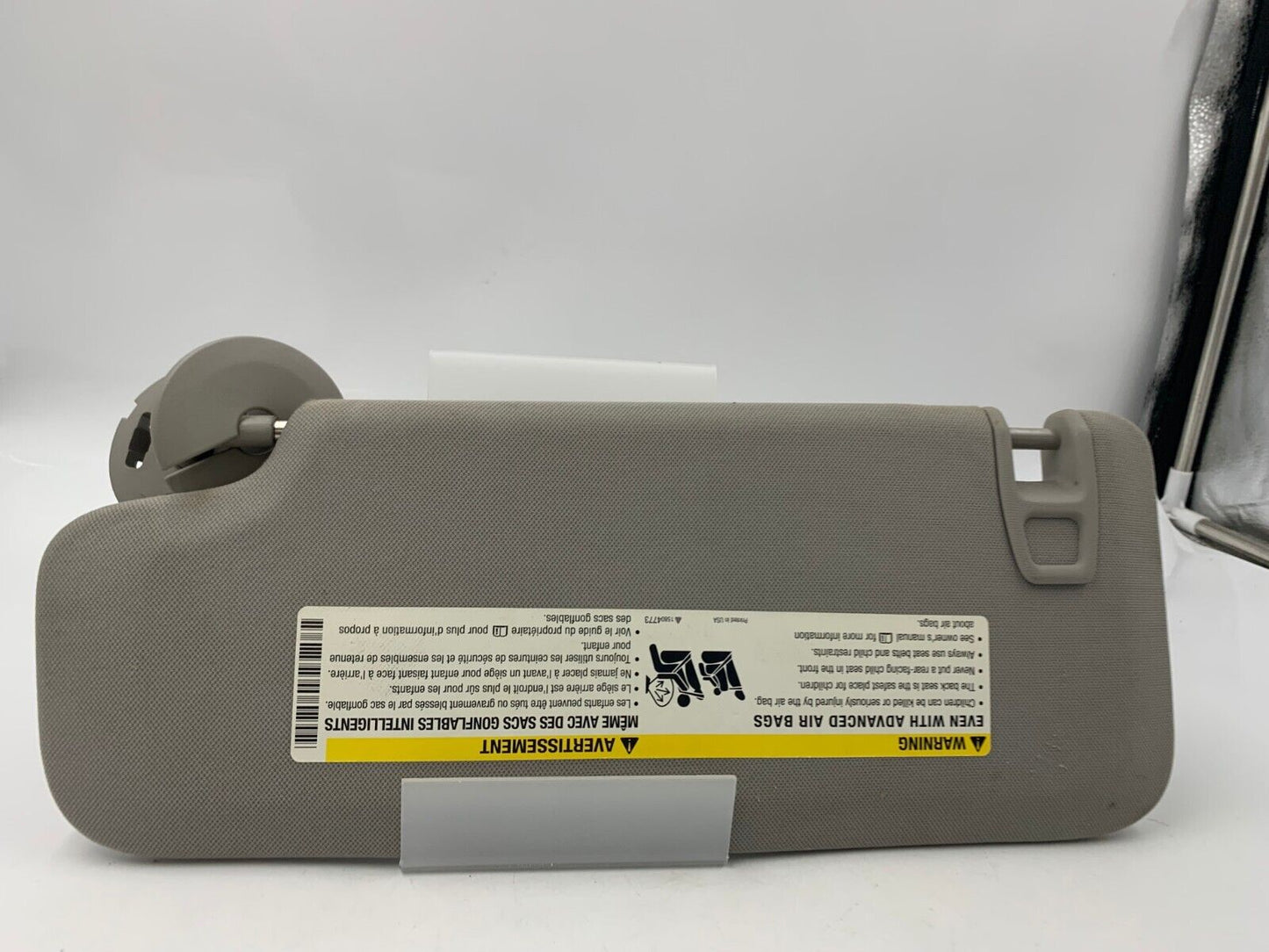 2004-2012 Chevrolet Malibu Passenger Sun Visor Sunvisor Gray OEM F01B31051