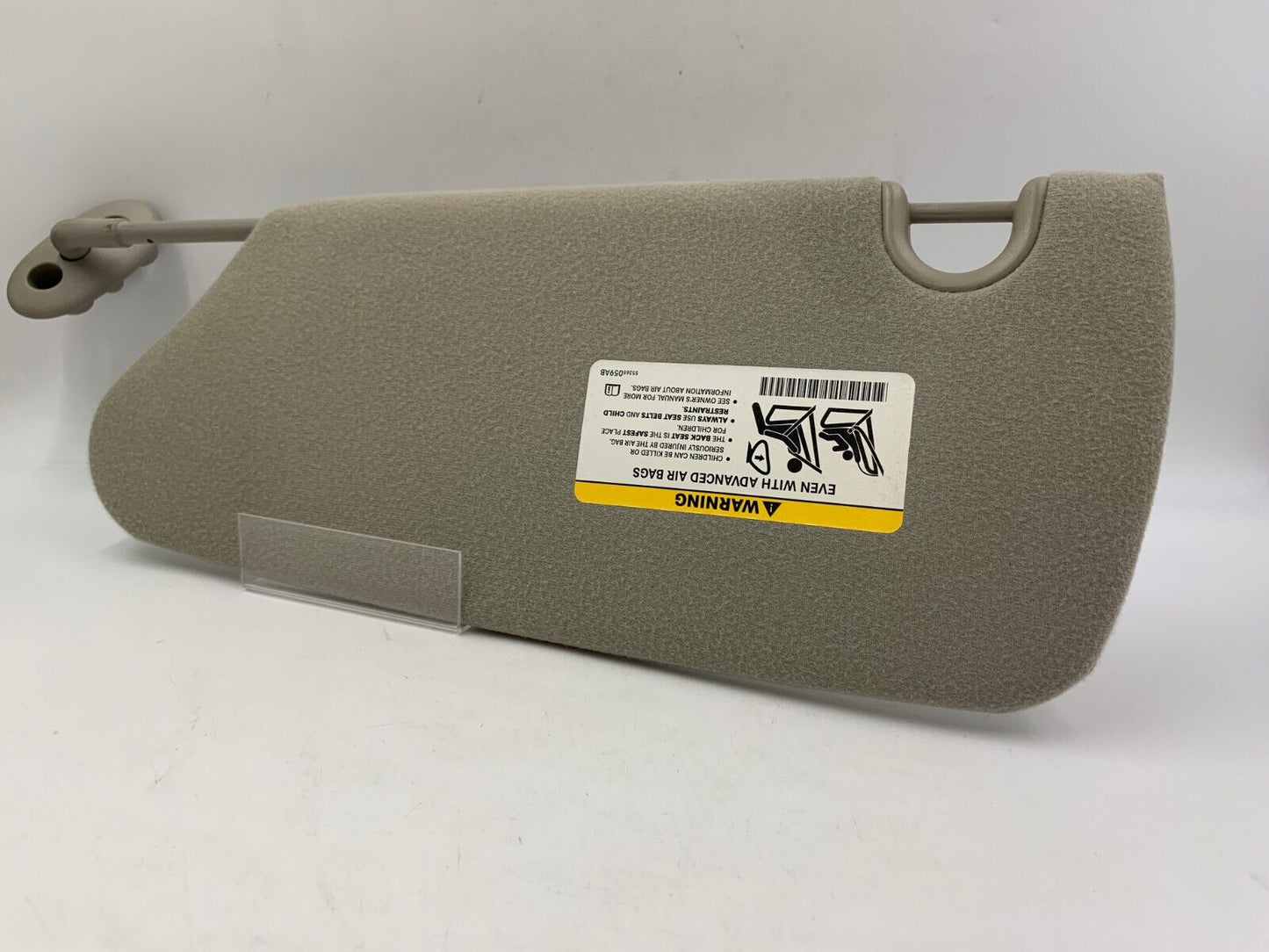 2000-2005 Chevrolet Impala Passenger Sun Visor Sunvisor Gray OEM A01B55041