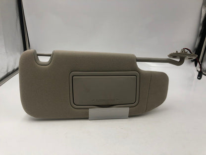 2006-2009 Ford Fusion Passenger Sun Visor Sunvisor Gray Illumination A02B54046