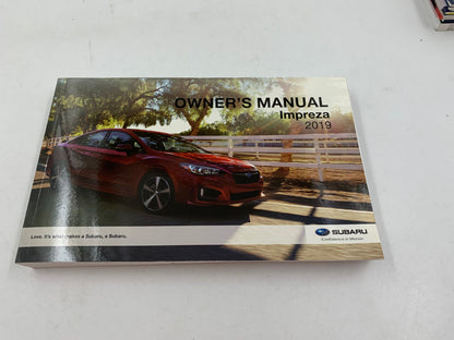 2019 Subaru Impreza Owners Manual Handbook Set with Case OEM C03B10044