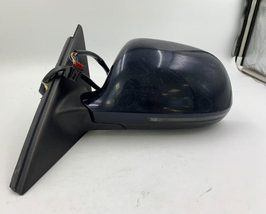 2009 Audi A4 Driver Side View Power Door Mirror Blue OEM B02B23072