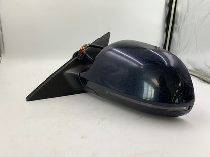 2009 Audi A4 Driver Side View Power Door Mirror Blue OEM B02B23072