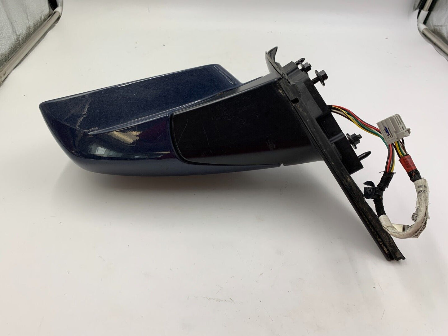 2008-2014 Cadillac CTS Driver Side View Power Door Mirror Blue OEM B02B18038