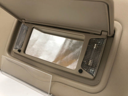 2003-2007 Cadillac CTS Passenger Sun Visor Sunvisor Illuminated Beige E03B48057