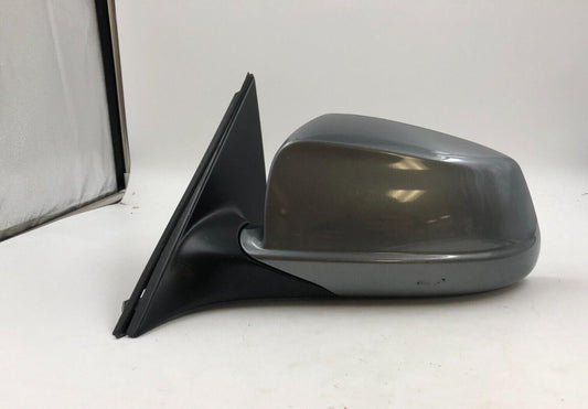 2012-2013 BMW 528i Driver Side View Power Door Mirror Gray OEM A01B19001