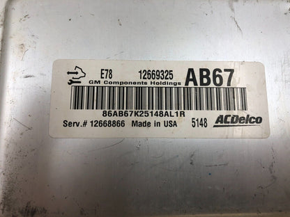 2013-2016 Chevrolet Cruze Engine Control Module Unit ECU ECM OEM A01B19002