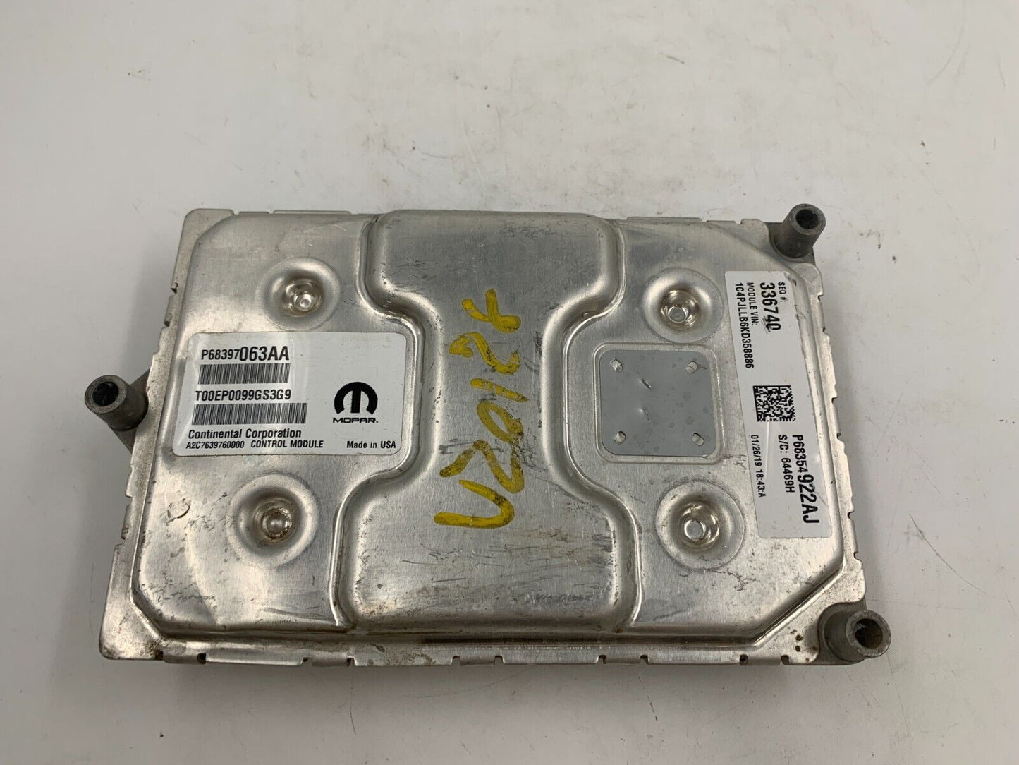 2019 Jeep Grand Cherokee Engine Control Module Unit ECU ECM OEM A04B27029