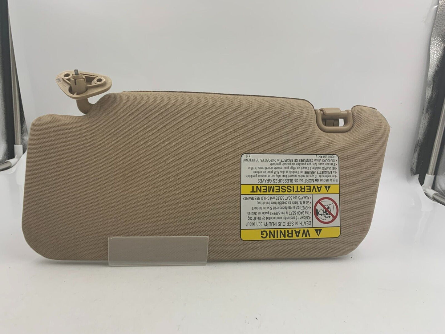 2003-2005 Subaru Forester Passenger Sun Visor Sunvisor Tan OEM C02B25084