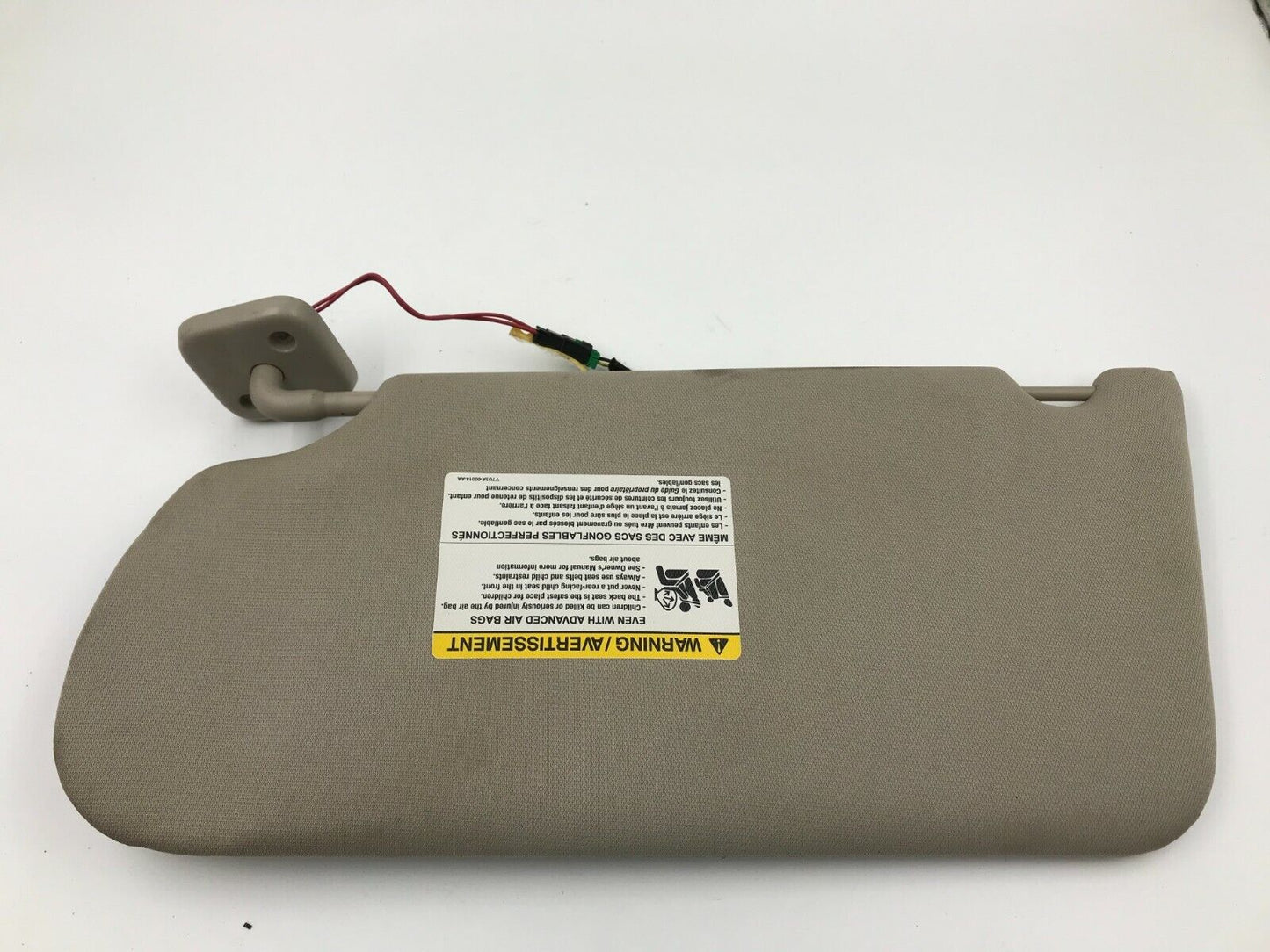 2009-2012 Ford Flex Passenger Sun Visor Sunvisor Gray Illuminated OEM C03B29041