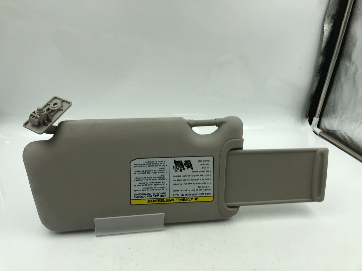 2012-2015 Nissan Versa Passenger Sun Visor Sunvisor Gray OEM G01B21057