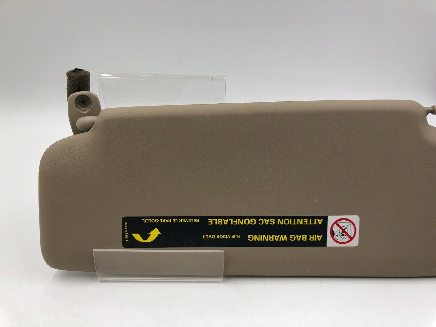 2003-2009 Audi A4 Passenger Sun Visor Sunvisor Tan OEM G01B05062