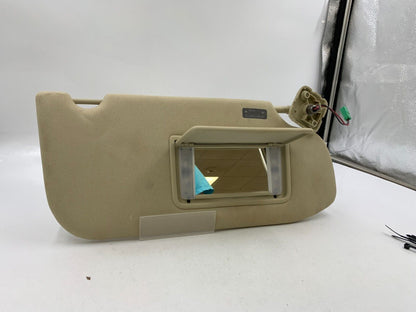 2010-2016 Ford Taurus Passenger Sun Visor Sunvisor Tan Illuminated OEM B03B15064