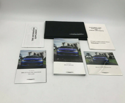 2017 Chrysler 200 Owners Manual with Case OEM C03B29042