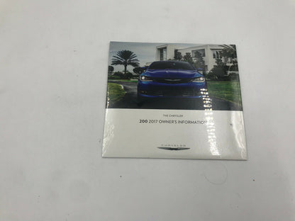 2017 Chrysler 200 Owners Manual with Case OEM C03B29042