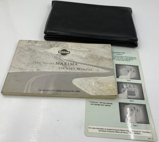 2001 Nissan Maxima Owners Manual Set with Case OEM B04B40089