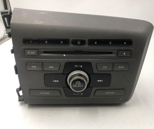 2012 Honda Civic AM FM CD Player Radio Receiver OEM B04B47050