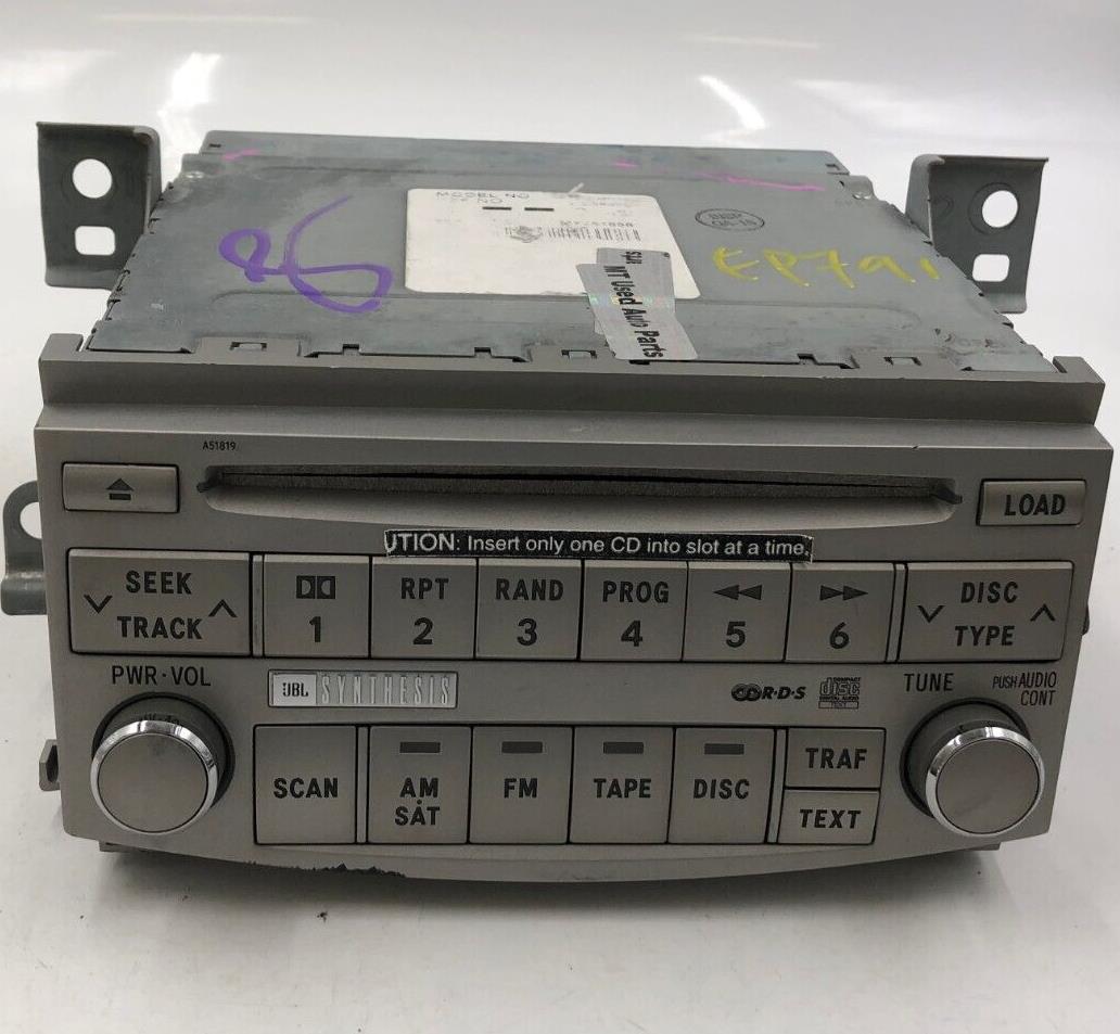 2005-2007 Toyota Avalon Radio AM FM CD Player Receiver OEM A02B06035