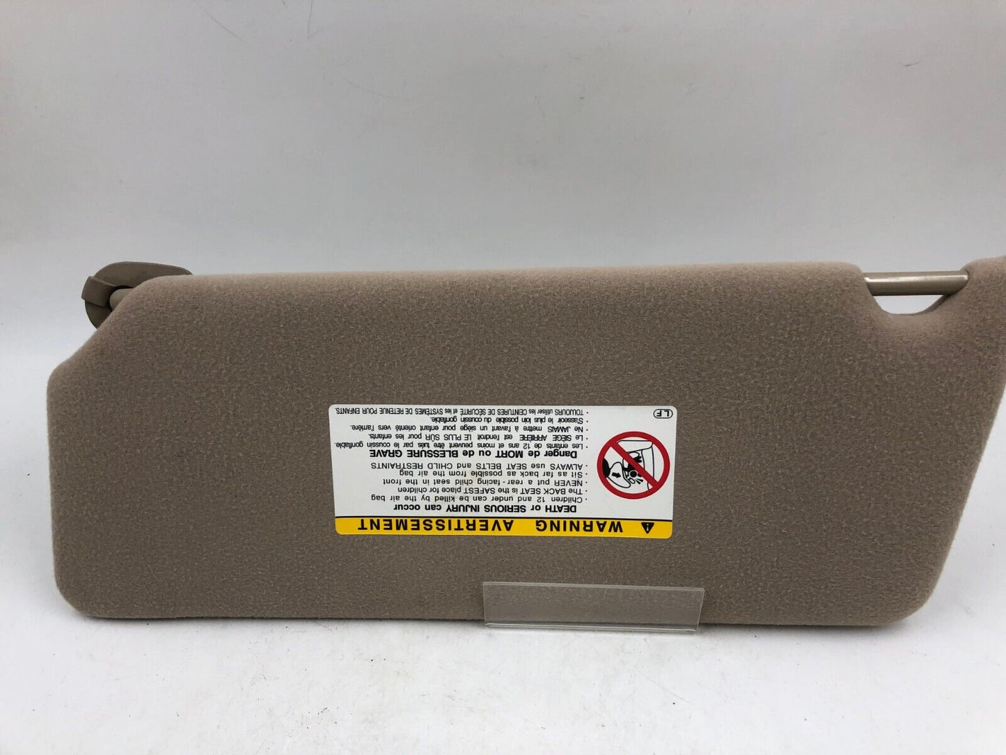 2002-2004 Toyota Camry Passenger Sun Visor Sunvisor Beige OEM D04B08008