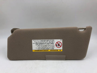 2002-2004 Toyota Camry Passenger Sun Visor Sunvisor Beige OEM D04B08008