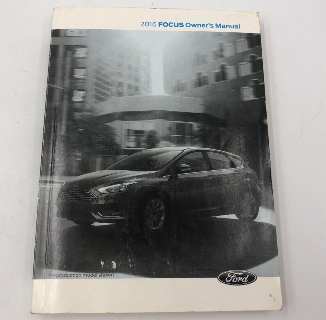 2016 Ford Focus Owners Manual OEM E03B31035