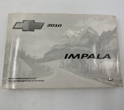 2010 Chevrolet Impala Owners Manual OEM A02B30045