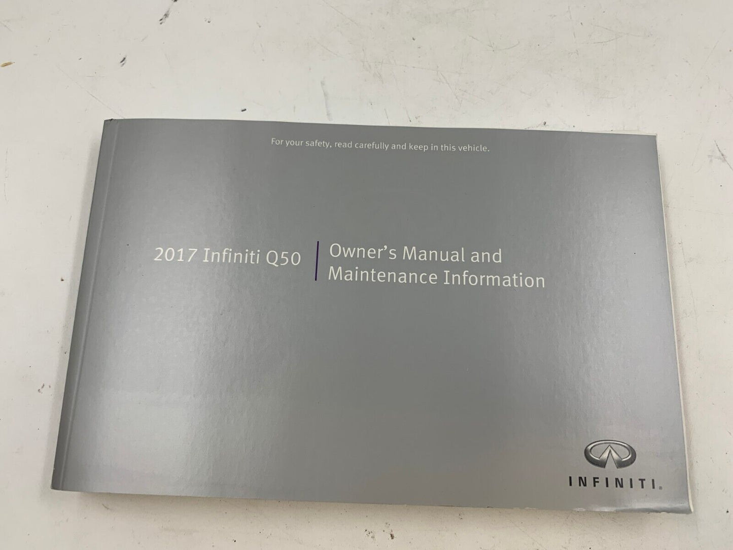 2017 Infiniti Q50 Q 50 Owners Manual Set with Case OEM E02B61006