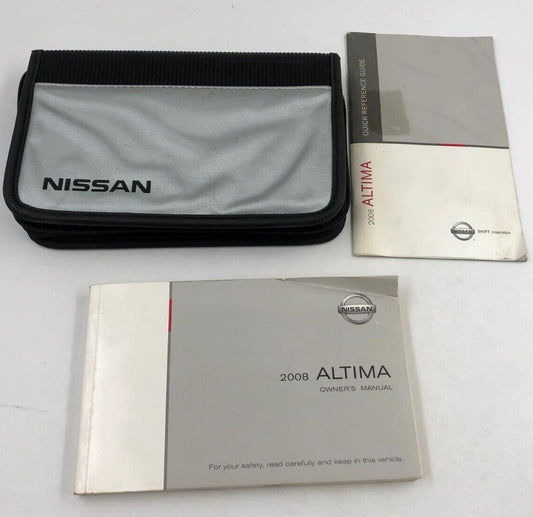 2008 Nissan Altima Owners Manual Handbook Set with Case OEM B01B09002