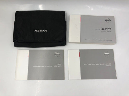 2015 Nissan Quest Owners Manual Set with Case OEM A01B65004