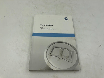 2014 Volkswagen Jetta Owners Manual Handbook Set with Case OEM A01B36031