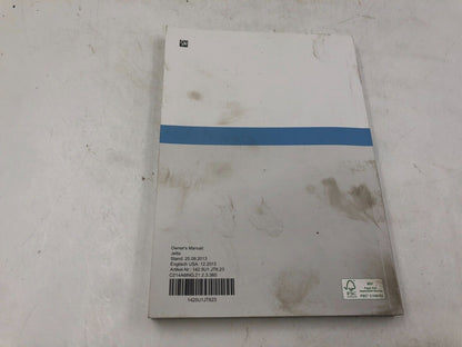 2014 Volkswagen Jetta Owners Manual Handbook Set with Case OEM A01B36031