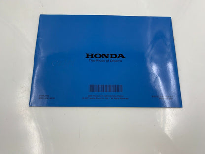 2008 Honda Civic Hybrid Owners Manual Set OEM D04B38085