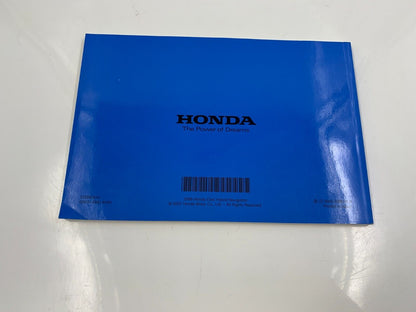 2008 Honda Civic Hybrid Owners Manual Set OEM D04B38085