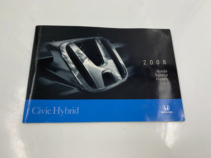 2008 Honda Civic Hybrid Owners Manual Set OEM D04B38085