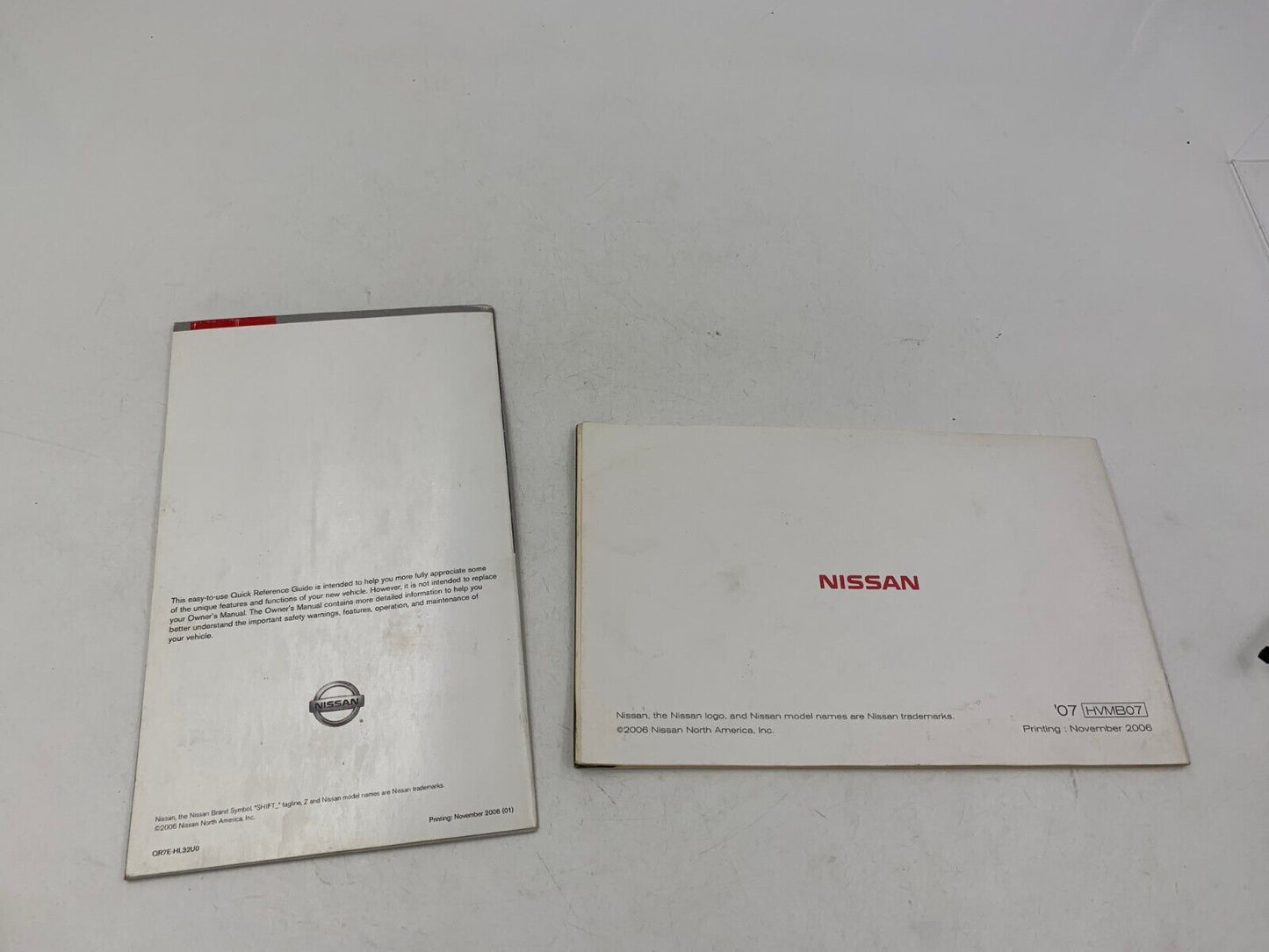 2007 Nissan Altima Owners Manual Set with Case OEM E03B26095