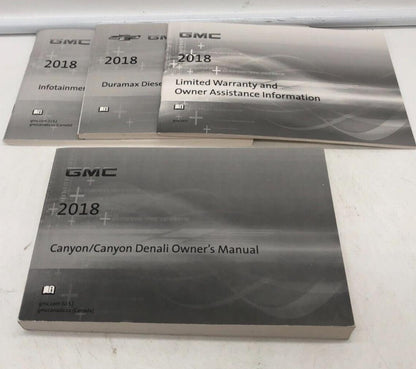 2018 GMC Canyon / Canyon Denali Owners Manual Set OEM C02B46002