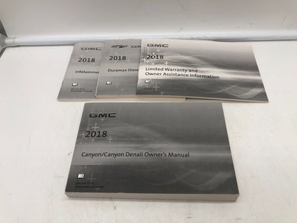 2018 GMC Canyon / Canyon Denali Owners Manual Set OEM C02B46002