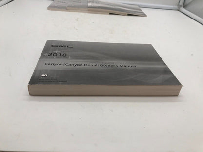 2018 GMC Canyon / Canyon Denali Owners Manual Set OEM C02B46002