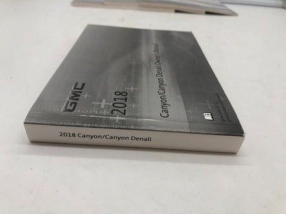 2018 GMC Canyon / Canyon Denali Owners Manual Set OEM C02B46002